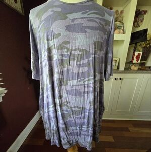 Lavendar/Gray Camo Swing Tunic